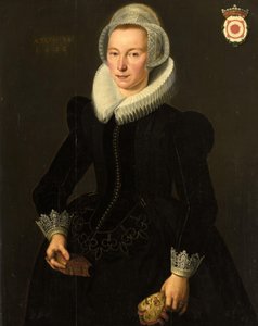 Portrett av Grietje Adriaensdr Grootes (1588-1624) av Jacques Waben (attributed to)