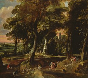 Jegerinnen Diana av Jacques d Arthois