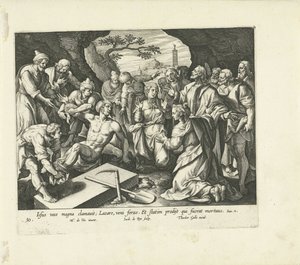 Opwekking van Lazarus Vita, passio et Resvrrectio Iesv Christi (series title) Leven, passie en wederopstanding van Christus (series title)   1330238   no       norwegian Successfully Translated  Original: Twee mannen rusten in het ruim van een schip Transl av Jacques de Bie