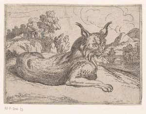 Gaupe Dyr i landskap (serietittel) av Jacques de Fornazeris (attributed to)