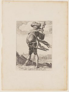Oberst, fra offiserer og soldater i livvakten til keiser Rudolf II av Jacques de Gheyn II