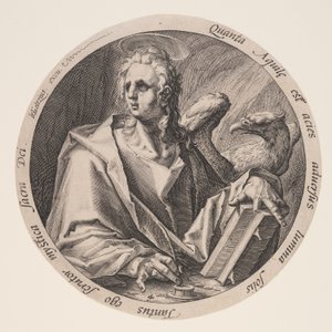 Johannes, fra Evangelistene av Jacques de Gheyn II