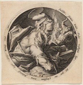 Sankt Lukas, plate tre fra De fire evangelistene av Jacques de Gheyn II