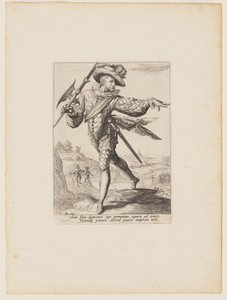 Sersjant, fra offiserer og soldater i livvakten til keiser Rudolf II av Jacques de Gheyn II