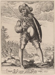 Fanebærer av Jacques de Gheyn II after Hendrik Goltzius