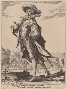 Kasserer av Jacques de Gheyn II after Hendrik Goltzius