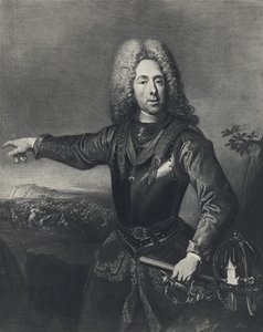 Prins Eugene av Savoy (litho) av Jacques or Jakobus van (after) Schuppen