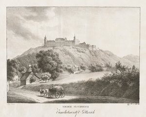 Nedre Østerrike, benediktinerklosteret i Gottereich, 1819. av Jakob Alt