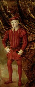 Ferdinand II de Tyrol (de Habsburg), erkehertug av Østerrike - Portrett av Ferdinand II (1529-1595), erkehertug av Østerrike, av Seisenegger, Jakob (1505-1567). Olje på lerret, ca.1540. Kunsthistorisk museum, Wien