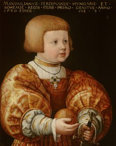 Portrett av Maximilian av Østerrike (1527-1576), tre år gammel, 1630 av Jakob Seisenegger