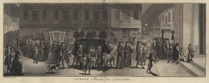 Engelsk begravelsesprosesjon (gravering) av Jakob van der Schley
