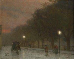 Praha i skumringen, ca. 1910