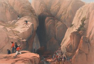 'Inngang til Kojak-passet fra Parush', ca. 1839 (litografi, tonet)