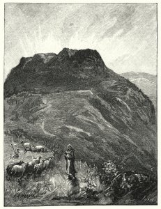 Det tradisjonelle skjønnhetsfjellet (litho) av James (after) Clark