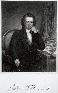 John W. Francis (1778-1861), gravert av John Francis Eugene Prud