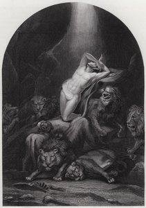 Daniel i løvenes hule (gravering)