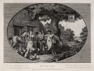 Jakt, gravert av Robert Pollard (1755-1838)