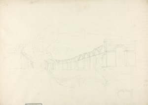 Tempel over Spring ved Zaghouan (grafitt på papir) av James 1730 94 Bruce