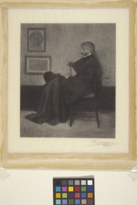 Thomas Carlyle (tregravering) av James Abbott McNeill (attr.to) Whistler