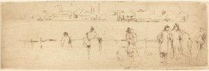 En skisse på vollen. av James Abbott McNeill Whistler