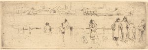 En skisse på vollen, ca. 18841886. av James Abbott McNeill Whistler