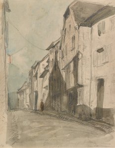 En gate ved Saverne, 1858. av James Abbott McNeill Whistler