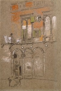 En venetiansk gårdsplass, av James Abbott McNeill Whistler