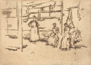 Etter salget, Hounsditch, ca. 18861888. av James Abbott McNeill Whistler