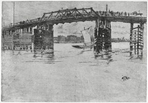 Battersea Bridge, London, 1800-tallet 1904. av James Abbott McNeill Whistler