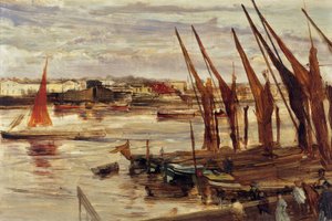 Battersea Reach, ca. 1863 av James Abbott McNeill Whistler