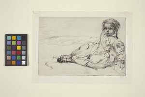 Bibi Valentin (etsing) av James Abbott McNeill Whistler