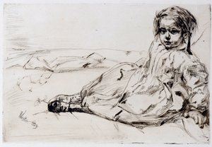 Bibi Valentin av James Abbott McNeill Whistler