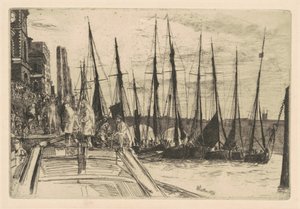 Billingsgate, 1859. av James Abbott McNeill Whistler