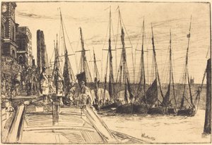 Billingsgate, 1859. av James Abbott McNeill Whistler