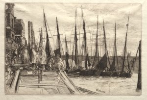 Billingsgate, 1859. av James Abbott McNeill Whistler