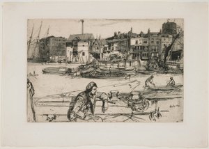 Black Lion Wharf av James Abbott McNeill Whistler
