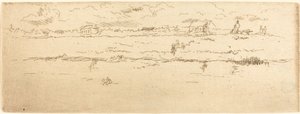 Canal, Oostende, 1887. av James Abbott McNeill Whistler