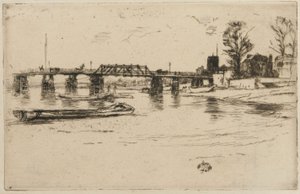 Chelsea, 1879. av James Abbott McNeill Whistler