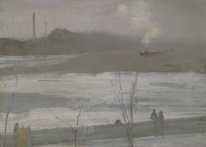 Chelsea på isen av James Abbott McNeill Whistler