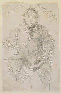 Chez George Sauer a Lion Rouge, 1858. av James Abbott McNeill Whistler