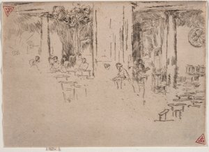kirke, Brussel. av James Abbott McNeill Whistler