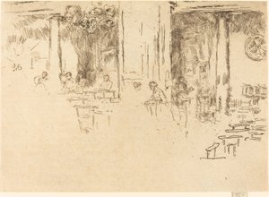 Kirke, Brussel, 1887. av James Abbott McNeill Whistler
