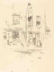 Kirkegården, 1887. av James Abbott McNeill Whistler