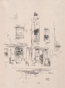 Kirkegården, 1887. av James Abbott McNeill Whistler