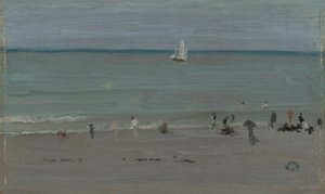 Kystscene, badende, 188485. av James Abbott McNeill Whistler