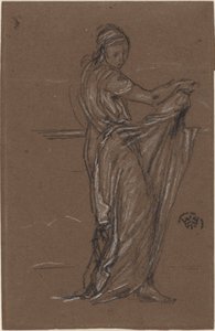 Drapert kvinneskikkelse, 1870-1873. av James Abbott McNeill Whistler