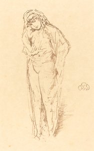 Drapert figur, stående, 1891. av James Abbott McNeill Whistler