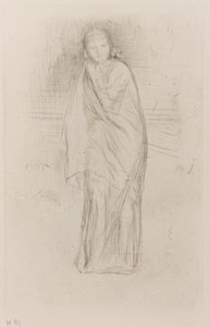 Drapert modell, 1870. av James Abbott McNeill Whistler