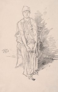 Figurstudie, 1890. av James Abbott McNeill Whistler