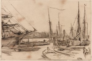 Fra Billingsgate, 1878. av James Abbott McNeill Whistler